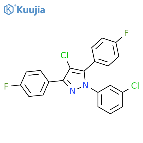 4-Chloro-1-(3-chloro-phenyl)-3,5-bis-(4-fluoro-phenyl)-1H-pyrazole structure