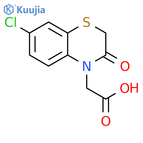 4H-1,4-Benzothiazine-4-acetic acid, 7-chloro-2,3-dihydro-3-oxo- structure