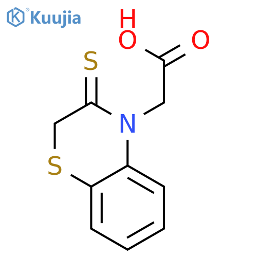 4H-1,4-Benzothiazine-4-acetic acid, 2,3-dihydro-3-thioxo- structure