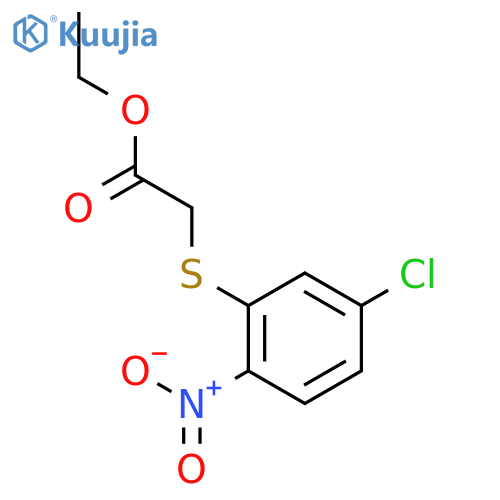 Acetic acid, [(5-chloro-2-nitrophenyl)thio]-, ethyl ester structure