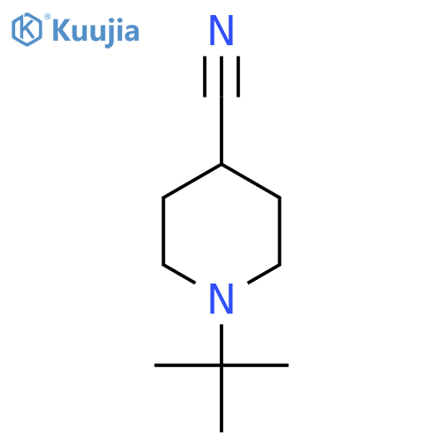 1-Tert-butylpiperidine-4-carbonitrile structure