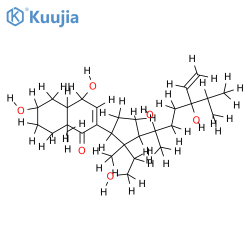 3beta,6alpha,11,20beta,24-pentahydroxy-9,11-seco-5alpha-24-ethylcholesta-7,28-dien-9-one structure