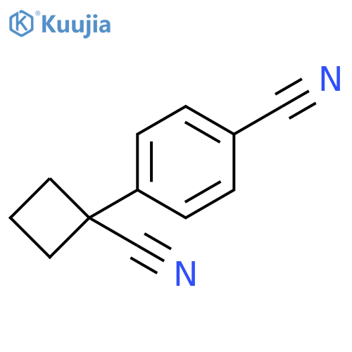 4-(1-cyanocyclobutyl)benzonitrile structure