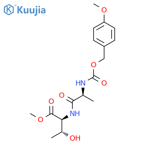 L-Threonine, N-[N-[[(4-methoxyphenyl)methoxy]carbonyl]-L-alanyl]-, methyl ester structure