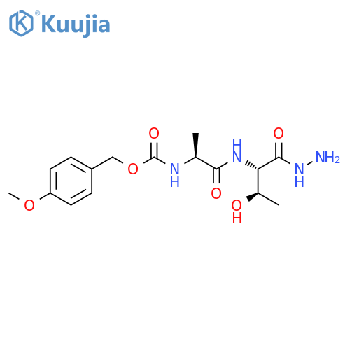 L-Threonine, N-[N-[[(4-methoxyphenyl)methoxy]carbonyl]-L-alanyl]-, hydrazide (9CI) structure