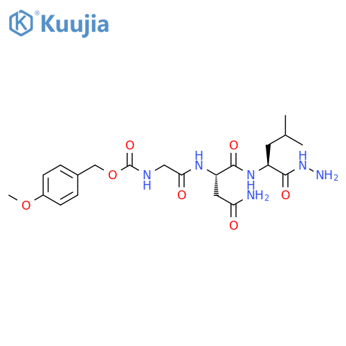 L-Leucine, N-[N2-[N-[[(4-methoxyphenyl)methoxy]carbonyl]glycyl]-L-asparaginyl]-, hydrazide (9CI) structure