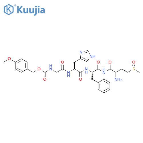 Butanamide, N-[[(4-methoxyphenyl)methoxy]carbonyl]glycyl-L-histidyl-L-phenylalanyl-4-(methylsulfinyl)-L-2-amino- (9CI) structure