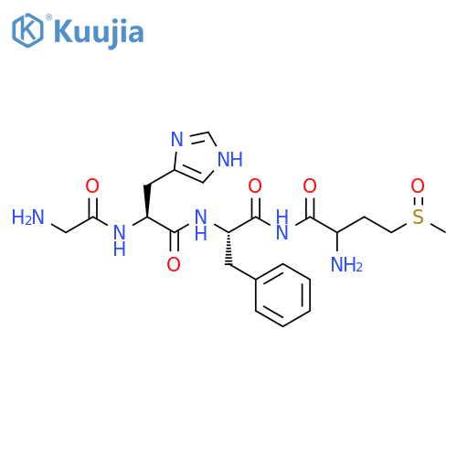 Butanamide, glycyl-L-histidyl-L-phenylalanyl-4-(methylsulfinyl)-L-2-amino- (9CI) structure