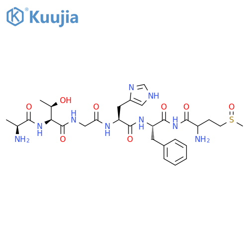 Butanamide, L-alanyl-L-threonylglycyl-L-histidyl-L-phenylalanyl-4-(methylsulfinyl)-L-2-amino- (9CI) structure