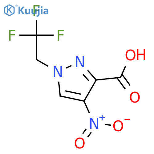 4-Nitro-1-(2,2,2-trifluoroethyl)-1H-pyrazole-3-carboxylic Acid structure