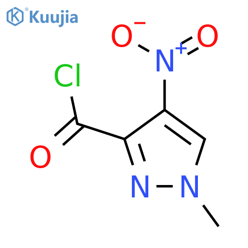 1-Methyl-4-nitro-1H-pyrazole-3-carbonyl chloride structure