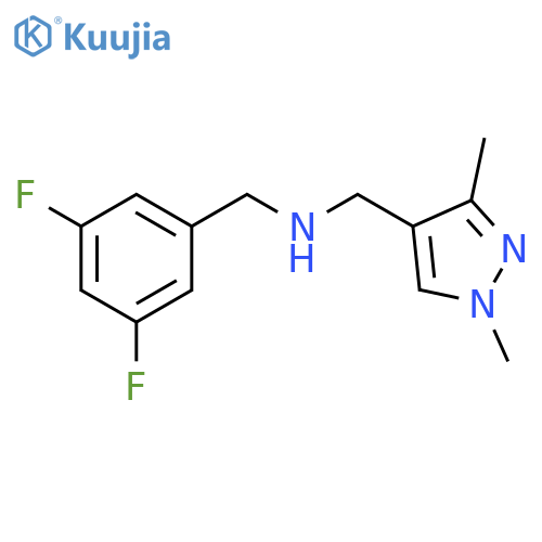(3,5-difluorophenyl)methyl(1,3-dimethyl-1H-pyrazol-4-yl)methylamine structure