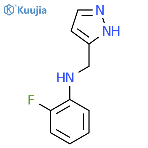 2-fluoro-N-(1H-pyrazol-3-yl)methylaniline structure