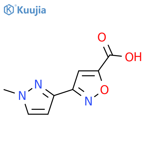 3-(1-methyl-1H-pyrazol-3-yl)-1,2-oxazole-5-carboxylic acid structure