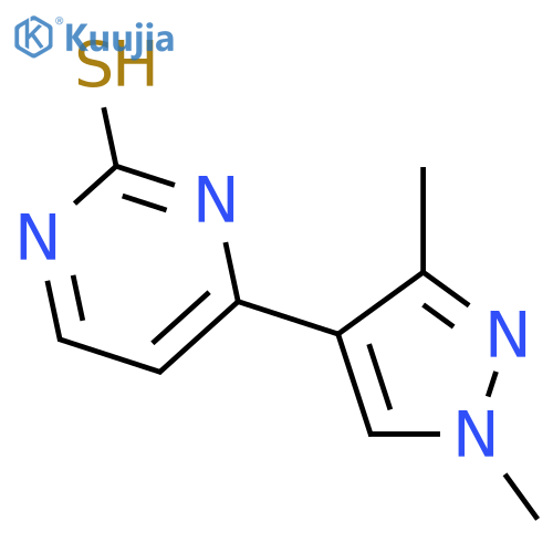 4-(1,3-Dimethyl-1H-pyrazol-4-yl)pyrimidine-2-thiol structure