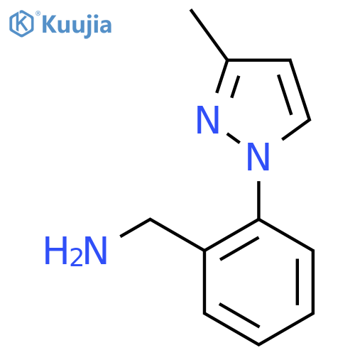 2-(3-Methyl-1H-pyrazol-1-yl)phenylmethanamine structure