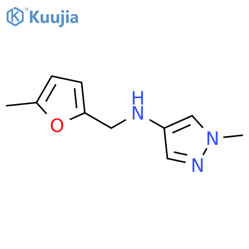 1-methyl-N-(5-methylfuran-2-yl)methyl-1H-pyrazol-4-amine structure