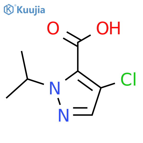 4-chloro-1-(propan-2-yl)-1H-pyrazole-5-carboxylic acid structure