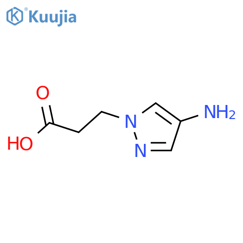 3-(4-amino-1H-pyrazol-1-yl)propanoic acid structure
