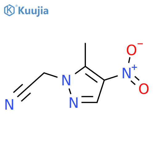 2-(5-methyl-4-nitro-1H-pyrazol-1-yl)acetonitrile structure