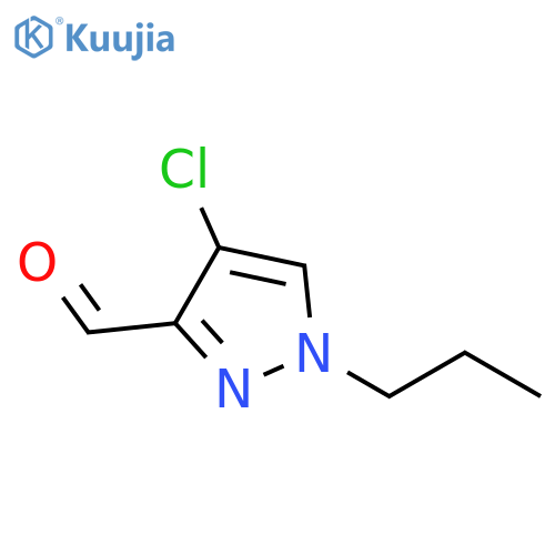 4-chloro-1-propyl-1H-pyrazole-3-carbaldehyde structure
