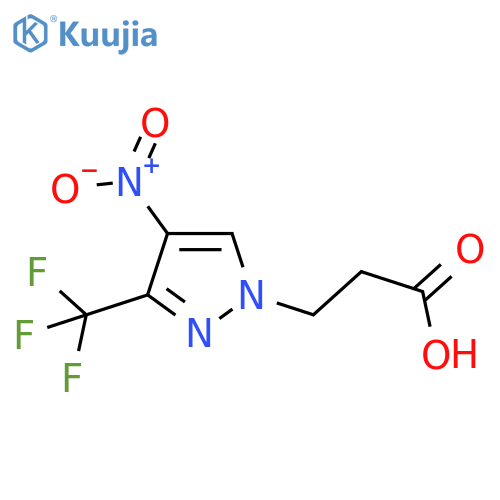 3-[4-nitro-3-(trifluoromethyl)-1h-pyrazol-1-yl]propanoic Acid structure