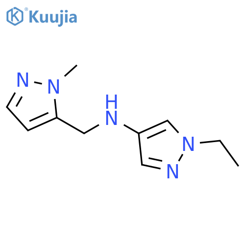 1-ethyl-N-(1-methyl-1H-pyrazol-5-yl)methyl-1H-pyrazol-4-amine structure