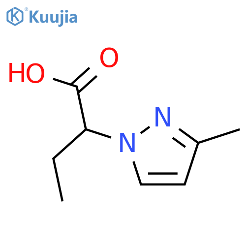 2-(3-Methyl-1H-pyrazol-1-yl)butanoic acid structure