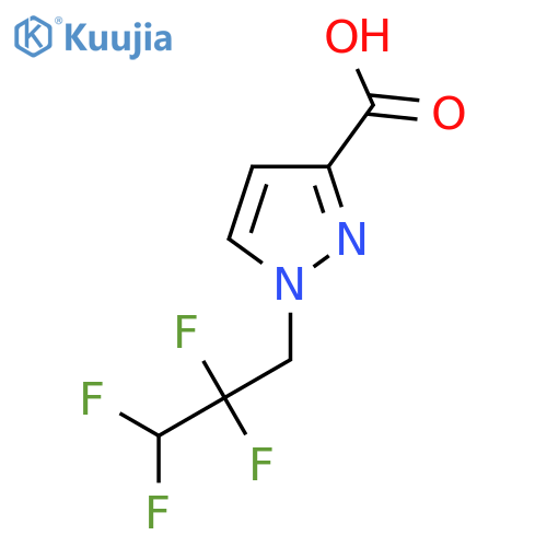 1-(2,2,3,3-Tetrafluoropropyl)-1H-pyrazole-3-carboxylic acid structure