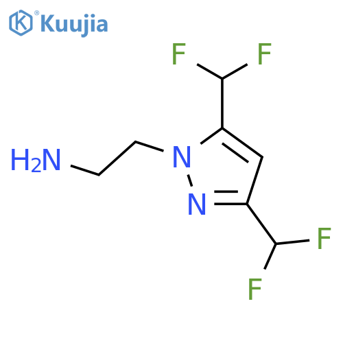 2-(3,5-Bis-difluoromethyl-pyrazol-1-yl)-ethylamine structure