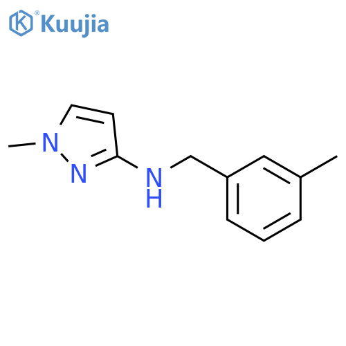 1H-Pyrazol-3-amine, 1-methyl-N-[(3-methylphenyl)methyl]- structure