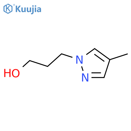 3-(4-methyl-1H-pyrazol-1-yl)propan-1-ol structure