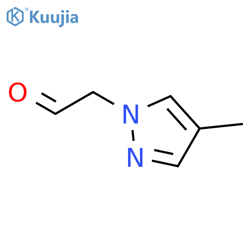2-(4-methyl-1H-pyrazol-1-yl)acetaldehyde structure