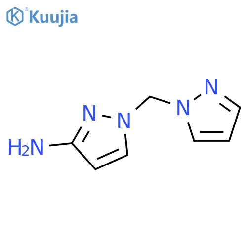 1-(1H-pyrazol-1-yl)methyl-1H-pyrazol-3-amine structure