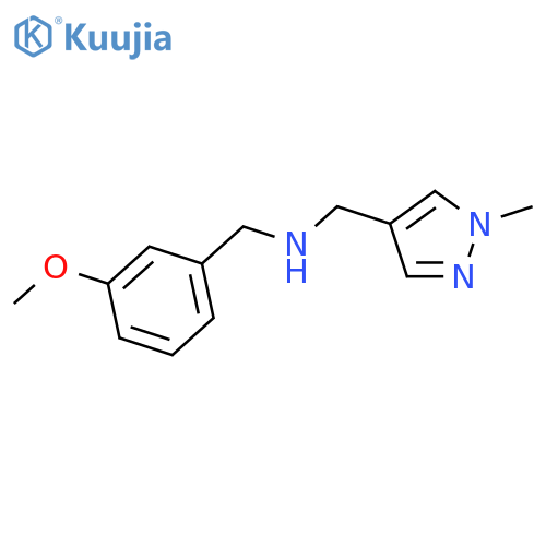(3-methoxyphenyl)methyl(1-methyl-1H-pyrazol-4-yl)methylamine structure