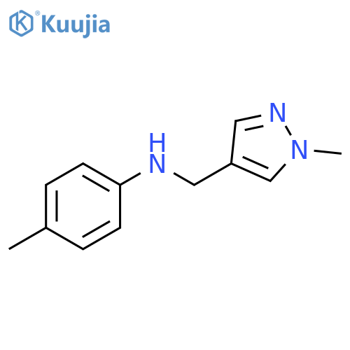 4-methyl-N-(1-methyl-1H-pyrazol-4-yl)methylaniline structure