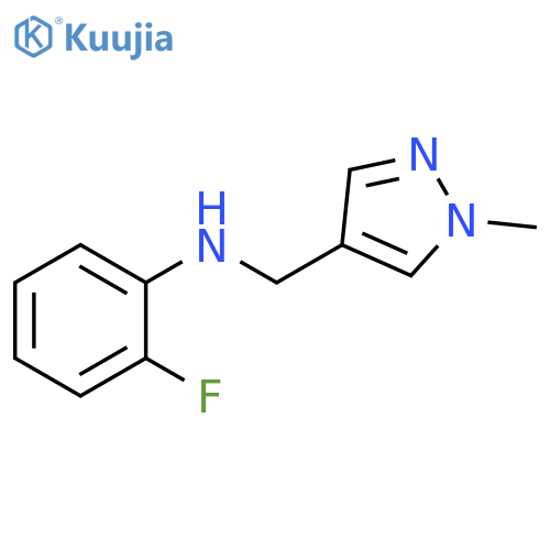 1H-Pyrazole-4-methanamine, N-(2-fluorophenyl)-1-methyl- structure