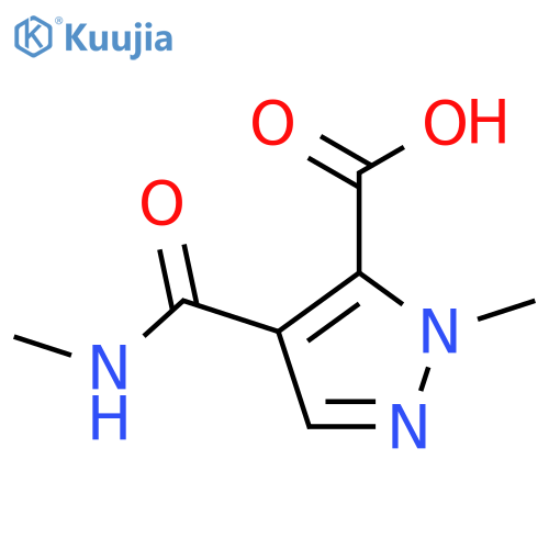 1-Methyl-4-(methylamino)carbonyl-1H-pyrazole-5-carboxylic Acid structure