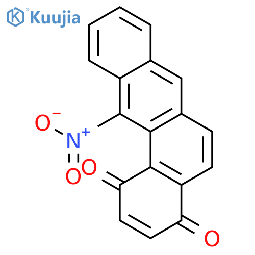 Benz[a]anthracene-1,4-dione, 12-nitro- structure
