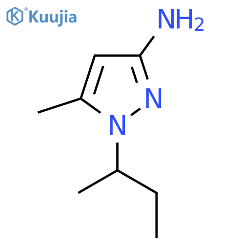 1-(butan-2-yl)-5-methyl-1H-pyrazol-3-amine structure
