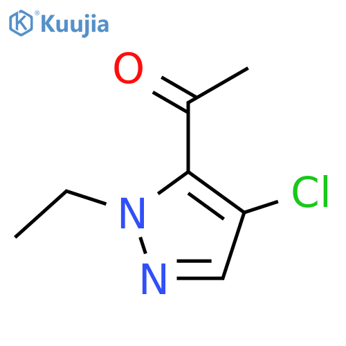 1-(4-chloro-1-ethyl-1H-pyrazol-5-yl)ethan-1-one structure
