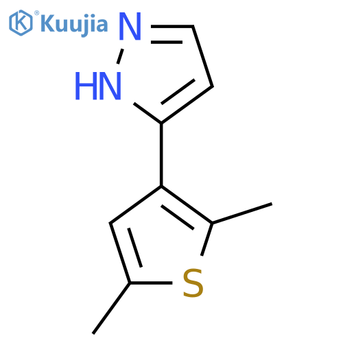 3-(2,5-dimethyl-3-thienyl)-1H-pyrazole structure