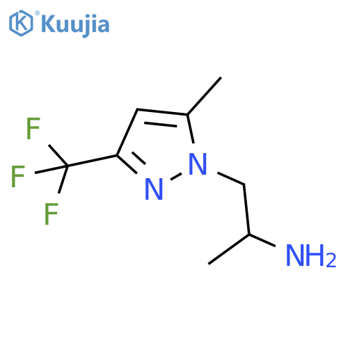 1-5-methyl-3-(trifluoromethyl)-1H-pyrazol-1-ylpropan-2-amine structure