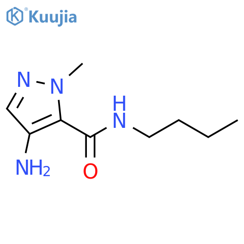 4-amino-N-butyl-1-methyl-1H-pyrazole-5-carboxamide structure