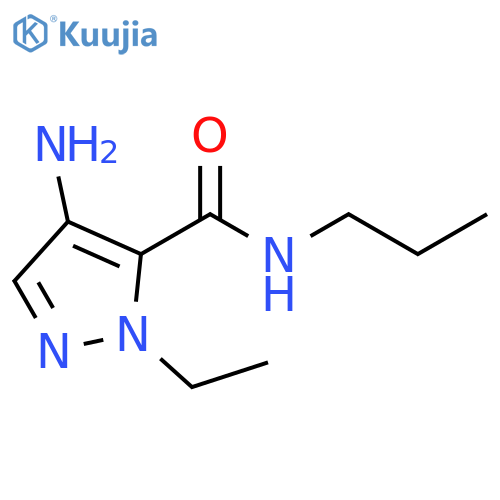 4-amino-1-ethyl-N-propyl-1H-pyrazole-5-carboxamide structure