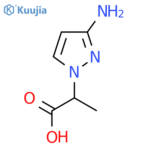 2-(3-Amino-1H-pyrazol-1-YL)propanoic acid structure