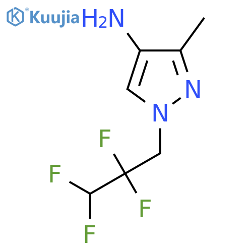 3-methyl-1-(2,2,3,3-tetrafluoropropyl)-1H-pyrazol-4-amine structure