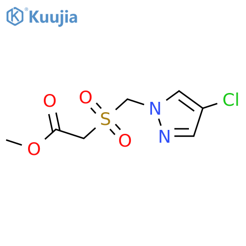 (4-Chloro-pyrazol-1-ylmethanesulfonyl)-acetic acid methyl ester structure