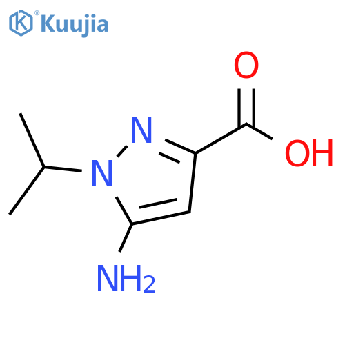 5-amino-1-(propan-2-yl)-1H-pyrazole-3-carboxylic acid structure
