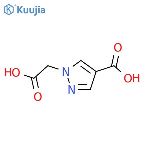 1-(carboxymethyl)-1H-pyrazole-4-carboxylic acid structure